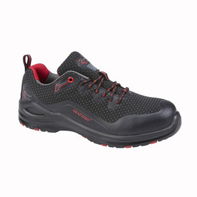 Grafters Mens Two Tone Safety Shoes Black (11 Uk) from B&Q