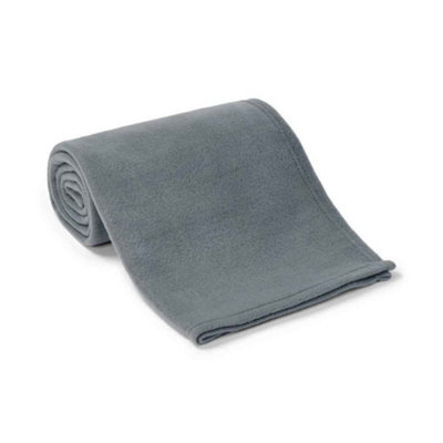 Brand Lab Plain Polar Fleece Dog Blanket Charcoal (150Cm X 100Cm) from B&Q