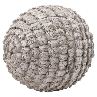 B&Q -  Garda Antique Look Christmas Ornament Off White/stone (17Cm X 15Cm X 15Cm)
