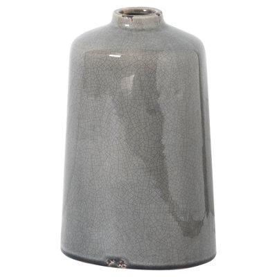 Hill Interiors Garda Liv Glazed Vase Grey (28Cm X 18Cm X 18Cm) from B&Q