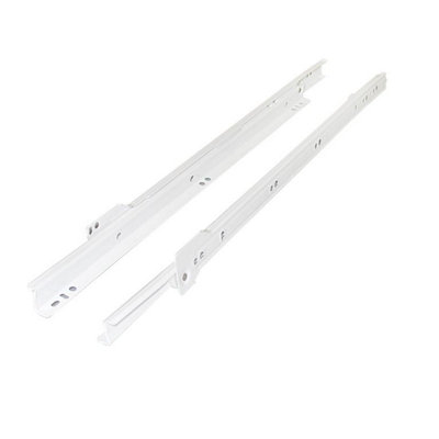 Securit Bottom Fix Drawer Slides White (400mm) from B&Q