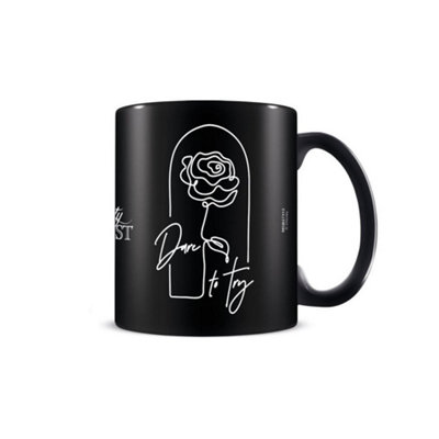 Beauty And The Beast Dare To Try Mug Black/white (One Size) from B&Q
