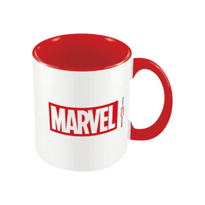 Marvel Inner Two Tone Logo Mug White/red (One Size) from B&Q