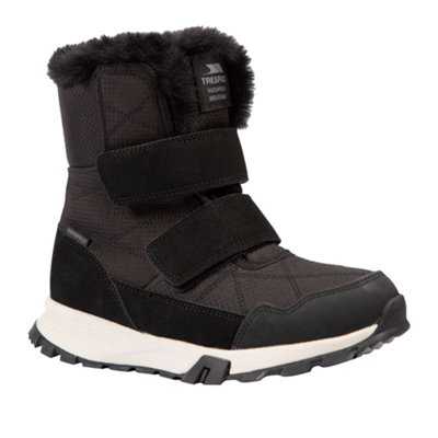 Trespass Women's Eira Snow Boots in Black | Size: 5 - Image 5