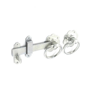 Securit Zinc Plated Ring Gate Latch Silver (150mm) from B&Q
