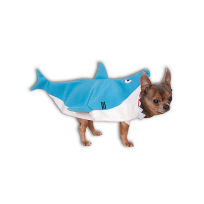 Bristol Novelty Shark Dog Costume Blue/white (S) from B&Q