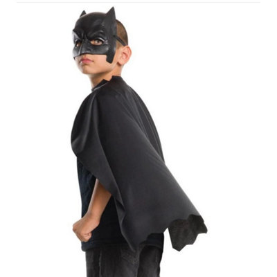 DC comics Batman Mask & Cape Set Black (One Size)