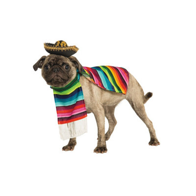 Bristol Novelty Mexican Dog Costume Set Multicoloured (M) from B&Q