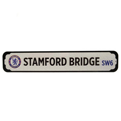 Chelsea Fc Deluxe Stadium Plaque White/blue/black (One Size) from B&Q
