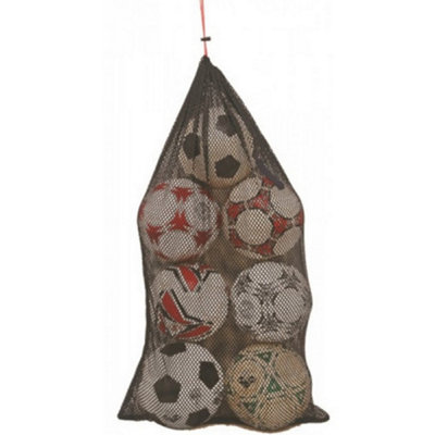 Carta Sport Mesh 12 Ball Football Bag Black (One Size) from B&Q