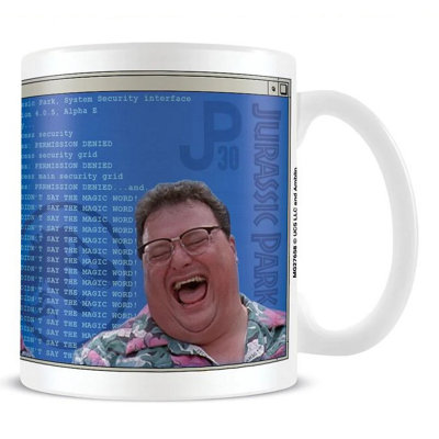 Juric Park 30Th Anniversary Code Mug Blue/white (One Size) from B&Q