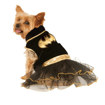 B&Q -  Batman Batgirl Dog Costume Black/gold (L)