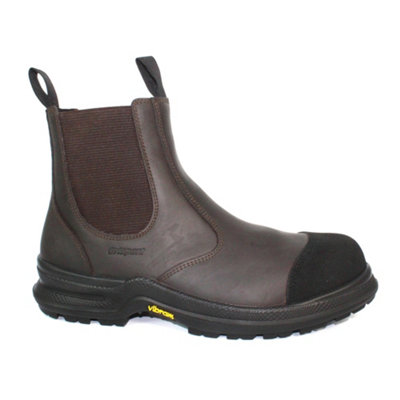 Grisport Mens Loader Waxy Leather Safety Boots Brown (10 Uk) from B&Q
