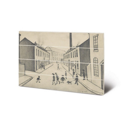 L.s. Lowry North James Henry Street Salford 1956 Plaque Grey (40Cm X 59Cm) from B&Q