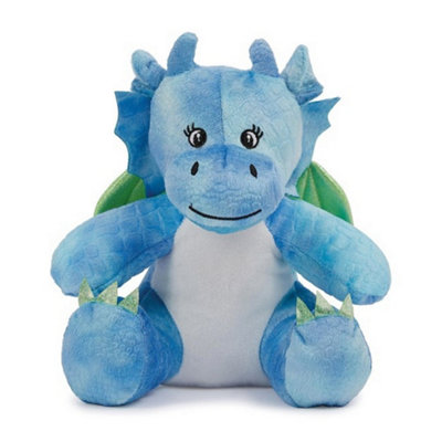  - Mumbles Printme Mini Dragon Plush Toy Blue (M)