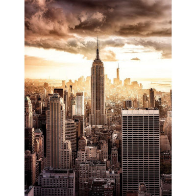  - Pyramid International Top Of The Sunsets Canvas Print Grey/orange (60Cm X 80Cm)