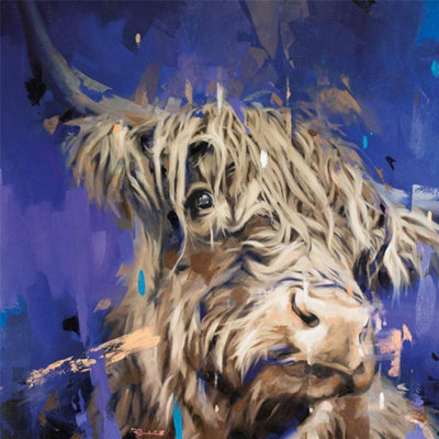 Frank Pretorius Scotland The Brave Canvas Print Blue/brown (60Cm X 60Cm) from B&Q