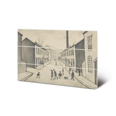 L.s. Lowry North James Henry Street Salford 1956 Print Cream (20Cm X 29.5Cm) from B&Q