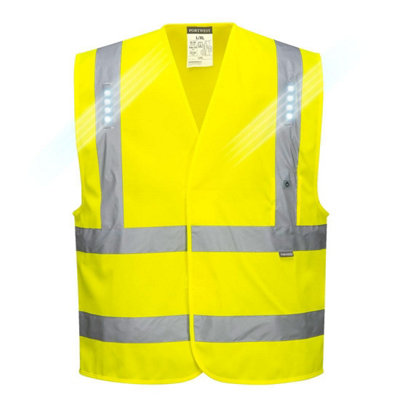 Portwest Unisex Adult Vega Led Safety Vest Size 2
