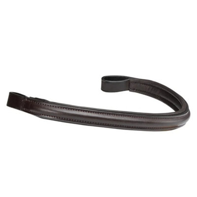 Velociti Rapida Padded Leather Horse Browband Havana (Pony) from B&Q