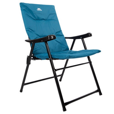 Trespass Paddy Folding Padded Deck Chair Rich Teal (One Size) from B&Q