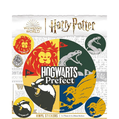 Harry Potter Hogwarts Prefect Stickers (Pack Of 5) Multicoloured (One Size) from B&Q