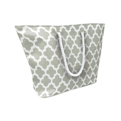 Home & Living Unisex Grey Moroccan Cooler Bag In - Image 3