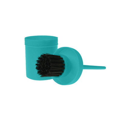 Roma Brights Hoof Oil Brush & Bottle Turquoise (One Size) from B&Q