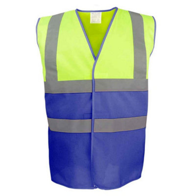 Yoko Unisex Adult Two Tone Hi-Vis Vest from B&Q