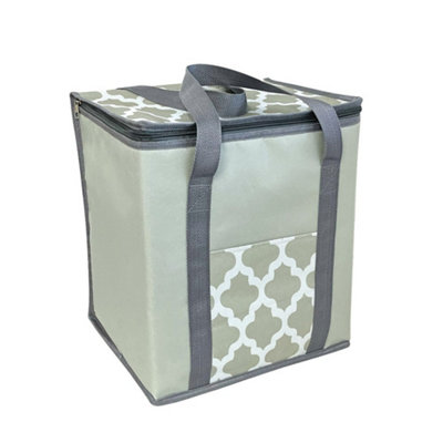  - Home & Living 28L Moroccan Cooler Bag Grey (One Size)
