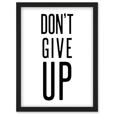 Artery8 Exercise Inspiration Don't Give Up Exercise Work Out Motivation Gym Aesthetic Wall Art PrintA4 Size from B&Q