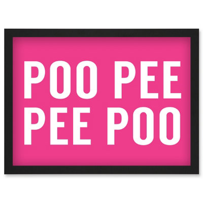 Artery8 Funny Toilet Wall Art Bathroom Sign Decor Wall Art PrintA4 Size