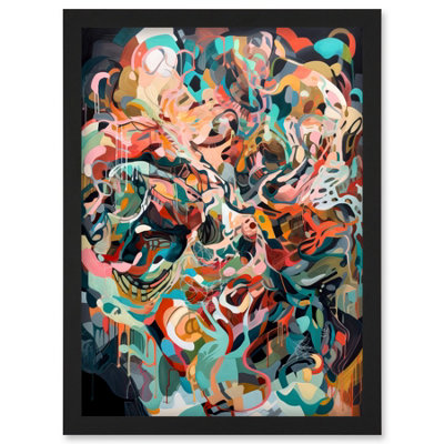 Artery8 Henri Matisse Inspired Abstract Organic Shapes Wall Art PrintA4 Size from B&Q