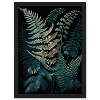 Artery8 Fern Frond Detailed Botanical Species Illustration Wall Art PrintA4 Size from B&Q