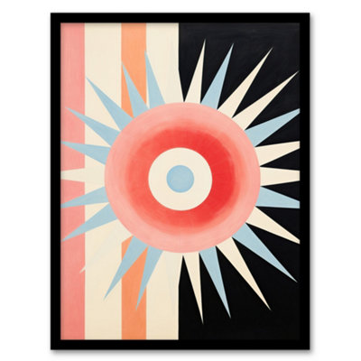 Artery8 Aquarius Supernova Universe Sun Abstract Minimalist Wall Art PrintA4 Size from B&Q