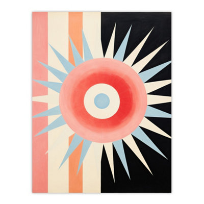 Artery8 Unframed Wall Art Aquarius Supernova Universe Sun Abstract Minimalist12X16 Inch from B&Q