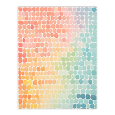 Artery8 Unframed Wall Art Sunset On Sea Gradient Pastel Abstract Artwork Geometric Minimalist12X16 Inch from B&Q
