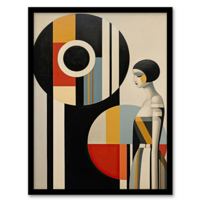B&Q -  Bauhaus Beauty Stylish Abstract Modern Living Room Wall Art PrintA4 Size