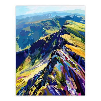 Artery8 Unframed Wall Art Cairngorm Mountains Scottish Highlands Landscape12X16 Inch from B&Q