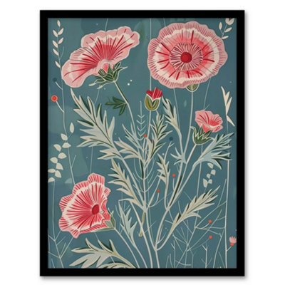Artery8 Blooming Pink Carnation Flowers Artwork Spring Wall Art PrintA4 Size from B&Q