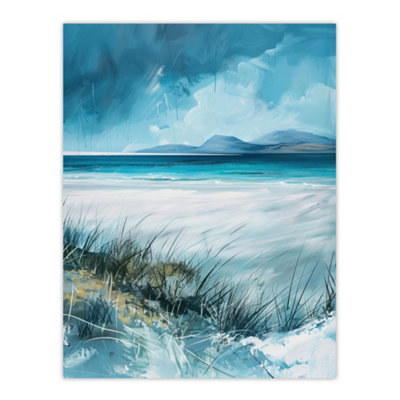 B&Q -  Unframed Wall Art Luskentyre Beach Isle Of Harris Outer Hebrides12X16 Inch