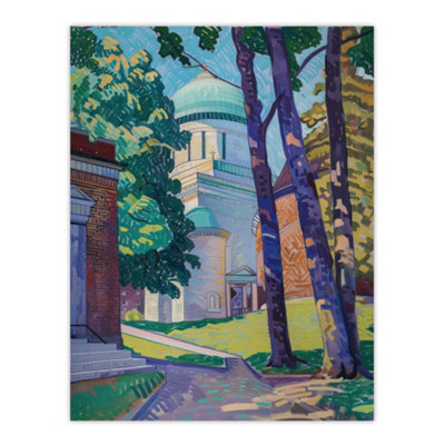 Artery8 Unframed Wall Art Greenwich Royal Observatory Astronomy Painting12X16 Inch