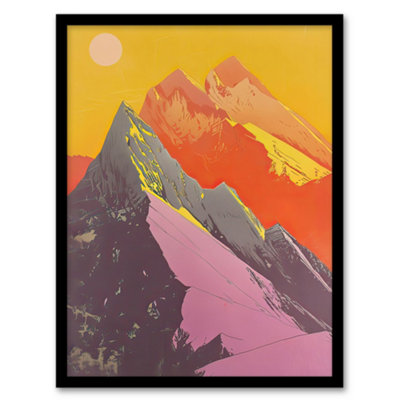 Artery8 Dolomites Mountains Alps Peaks Summer Hike Sun Wall Art PrintA4 Size from B&Q