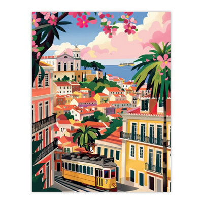 Artery8 Unframed Wall Art Cartagena Colombia Cityscape Summer Travel12X16 Inch