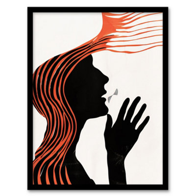 Artery8 Deaf Culture Conceptual Art Bright Abstract Wall Art PrintA4 Size from B&Q