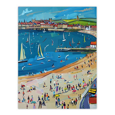 Artery8 Unframed Wall Art Scarborough North Bay Beach Pier Seaside Holiday12X16 Inch from B&Q