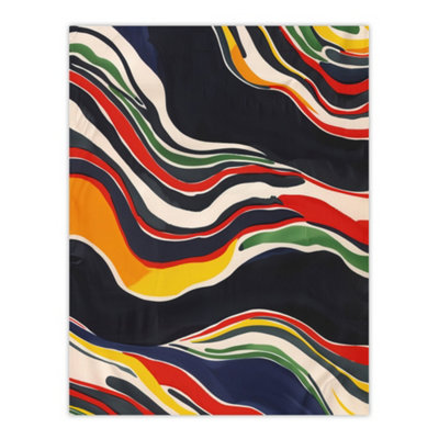Artery8 Unframed Wall Art Abstract Colourful Geology Painting Modern12X16 Inch from B&Q