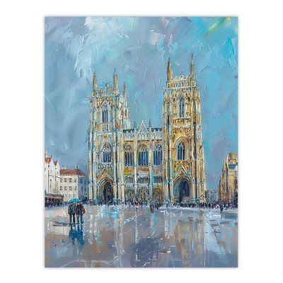 Artery8 Unframed Wall Art Cathedral Church St Peter York Minster Painting12X16 Inch from B&Q