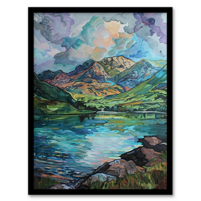 Artery8 Blea Tarn Valley Lake District England Painting Wall Art PrintA4 Size from B&Q