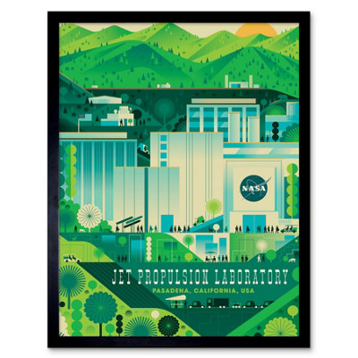 Artery8 Framed Wall Art Nasa Jet Propulsion Laboratory California12X16 Inch from B&Q